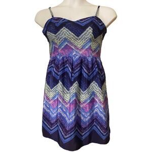 AMERICAN EAGLE spaghetti strap cut out back dress mini length - women's 6 EUC